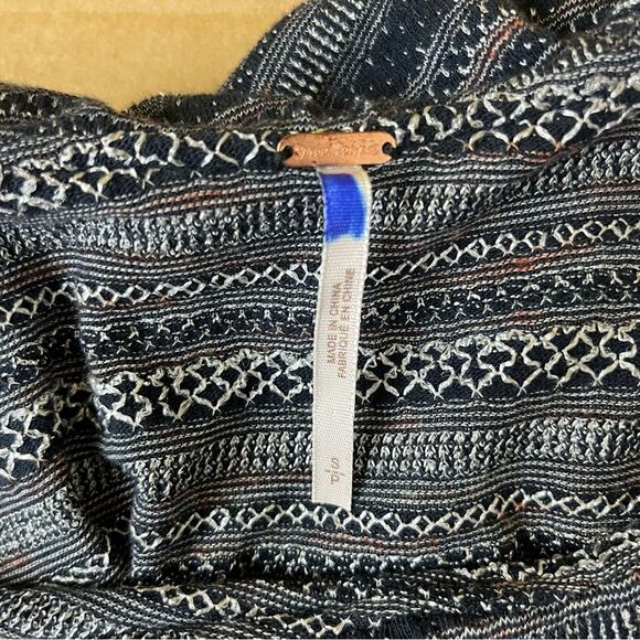 Free People Heirloom Ruffle Top in Black Combo - Picture 7 of 8